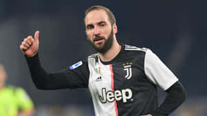 Gonzalo Higuain Juventus Thumbs Up Wallpaper