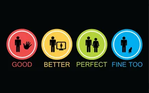 Good Better Perfect Fine Too Wallpaper
