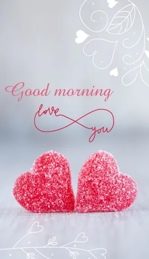 Good Morning Love Hearts Wallpaper