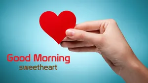 Good Morning My Love Heart Hand Wallpaper