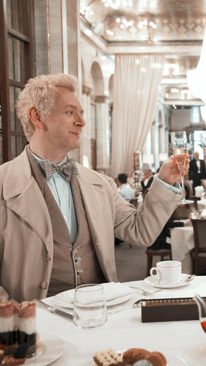 Good Omens Series Character Aziraphale Wallpaper