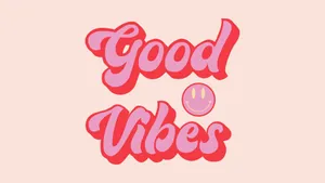 Good Vibes Text Illustration Wallpaper
