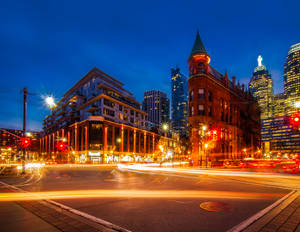 Gooderham Building In Toronto Canada Wallpaper