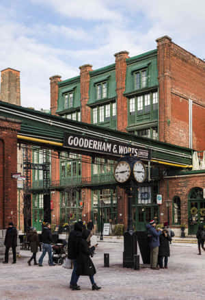 Gooderhamand Worts Distillery District Toronto Wallpaper