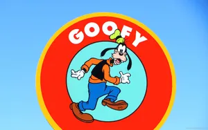 Goofy Inside A Huge Doughnut Wallpaper