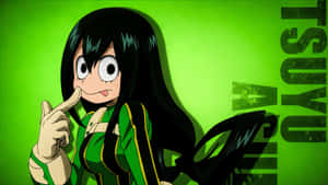 Goofy Tsuyu Asui Wallpaper