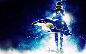 Google Anime Blue Cape Wallpaper