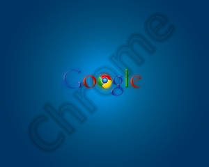 Google Chrome In Blue Shade Wallpaper