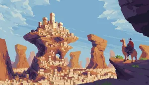 Google Pixel 3 Desert City Wallpaper