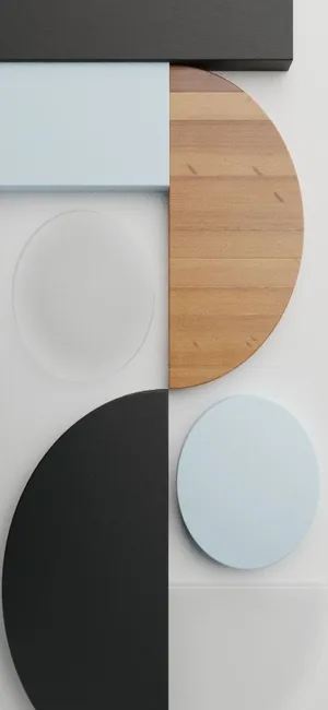 Google Pixel 5 Realistic Geometric Pattern Wallpaper