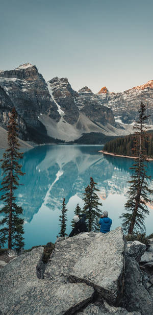 Google Pixel Moraine Lake Wallpaper