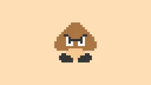 Goomba Character From Super Mario Game Wallpaper