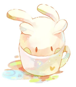 Goomy In A Cup Wallpaper