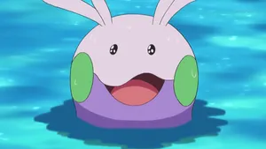 Goomy Ready To Dive Into The Water Wallpaper