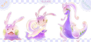 Goomy Sliggoo And Goodra Wallpaper