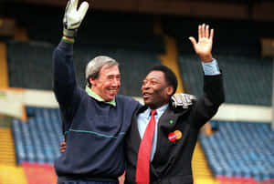 Gordon Banks And Pele Wallpaper