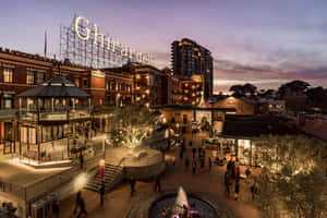 Gorgeous Afternoon View Of Ghiradelli Square Wallpaper