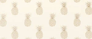 Gorgeous Cream Patterned Pineapple Wallpaper Wallpaper