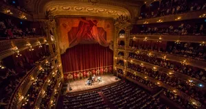 Gorgeous Interior Of La Scala Opera House Wallpaper