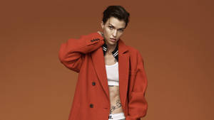 Gorgeous Ruby Rose In Orange Wallpaper