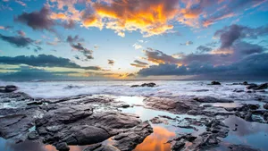 Gorgeous Sunset Beach Photography Wallpaper