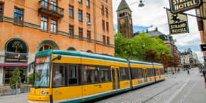 Gorgeous Sunset Over Norrköping, Sweden Wallpaper