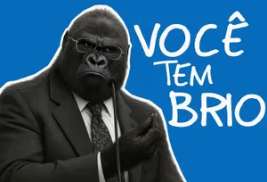 Gorilla Meme With Brio Wallpaper