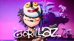 Gorillaz 4k 2d Purple Aesthetic Wallpaper