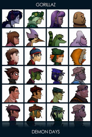 Gorillaz Iphone Demon Days Album Cover Wallpaper