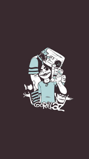 Gorillaz Iphone Fanart Doodle Wallpaper