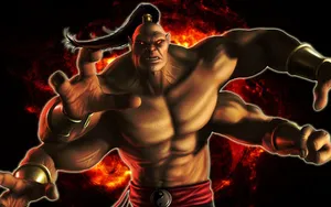 Goro, The Fearsome Four-armed Fighter From Mortal Kombat Wallpaper