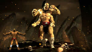 Goro, The Four-armed Champion Of Mortal Kombat Wallpaper