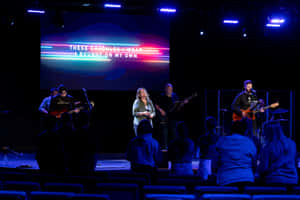 Gospel_ Band_ Performance_ During_ Worship_ Service Wallpaper