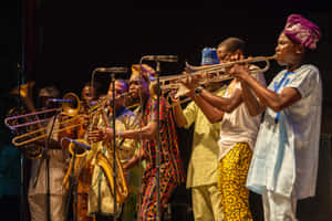 Gospel_ Music_ Brass_ Band_ Performance Wallpaper