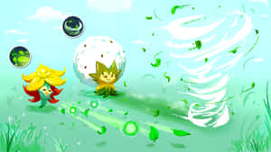 Gossifleur And Eldegoss Attacks Wallpaper