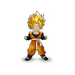 Goten Fighting Stance Wallpaper