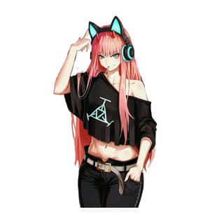 Goth Anime Gamer Girl Wallpaper