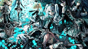 Goth Anime Girl Group Wallpaper