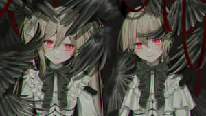 Goth Anime Girl Twins Wallpaper
