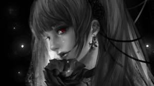 Goth Greyscale Misa Wallpaper