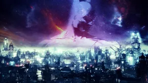 Gotham City Comes Alive At Night Wallpaper