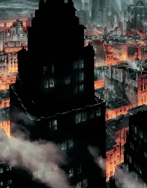 Gotham_ Nightfall_ Silhouette Wallpaper