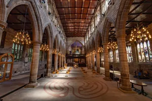 Gothic Architecture Church Interior Wallpaper