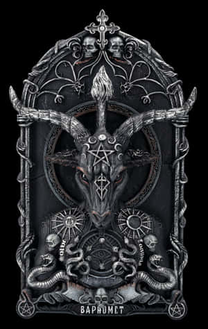 Gothic Baphomet Artwork Wallpaper