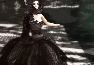 Gothic Beauty In Mysterious Darkness Wallpaper