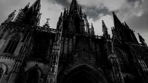 Gothic Cathedral Shadows Wallpaper