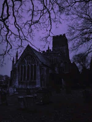 Gothic_ Church_ Night_ Scene Wallpaper