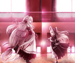 Gothic Costume Couple In A Dark Forest Wallpaper