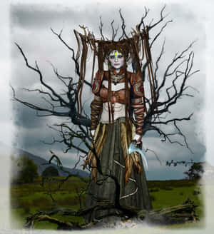 Gothic Fantasy Forest Queen.jpg Wallpaper