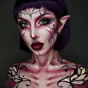 Gothic_ Fantasy_ Makeup_with_ Elf_ Ears Wallpaper